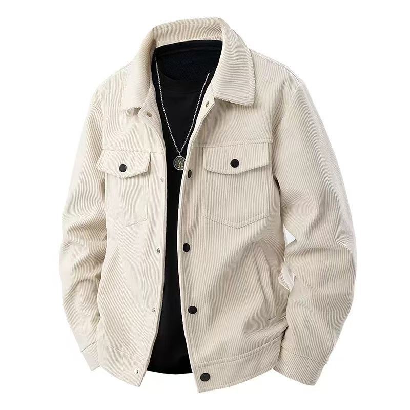 Retro Casual Loose Men's Lapel Work Jacket