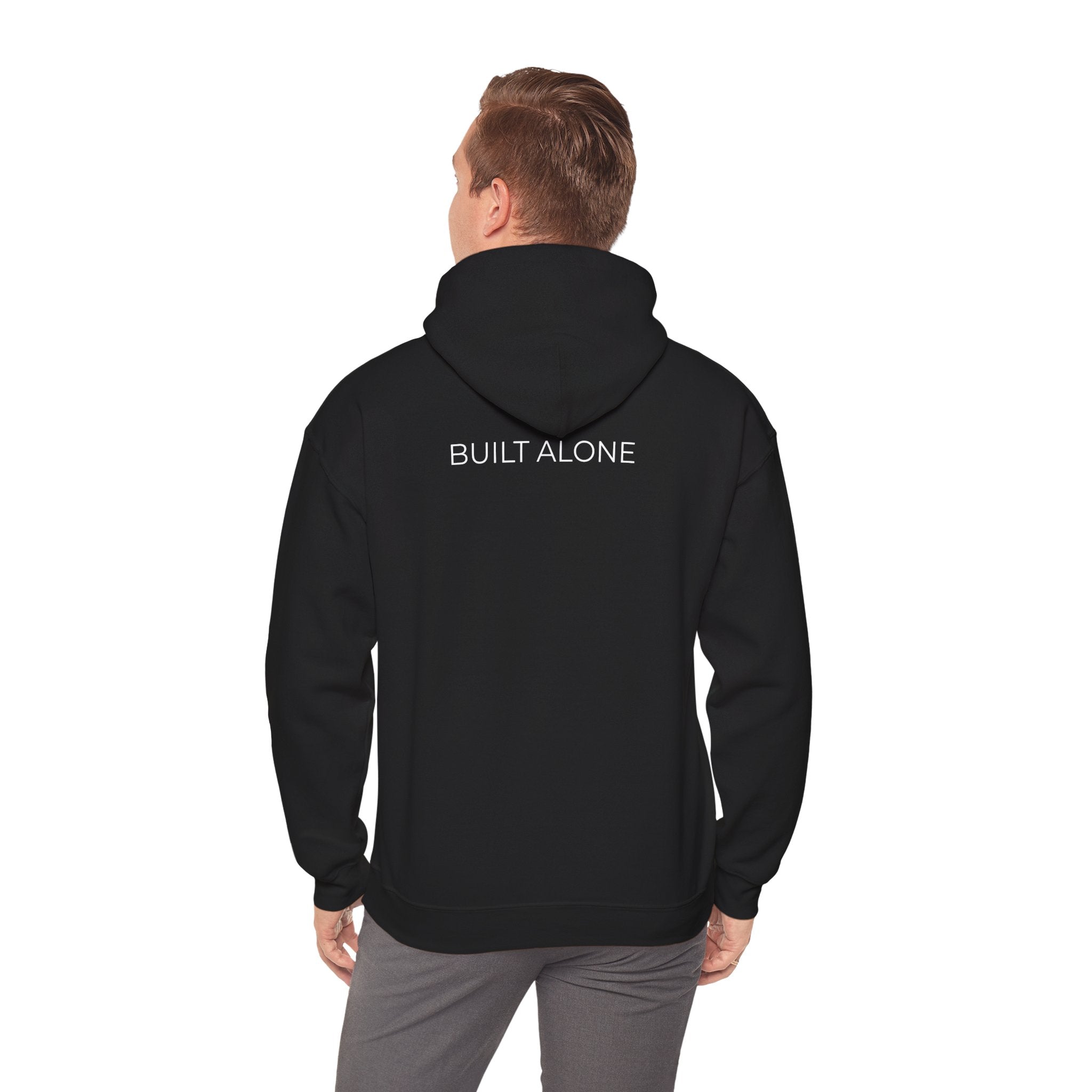 BUILT ALONE™ Hoodie — Minimal Streetwear by Lone Wolf