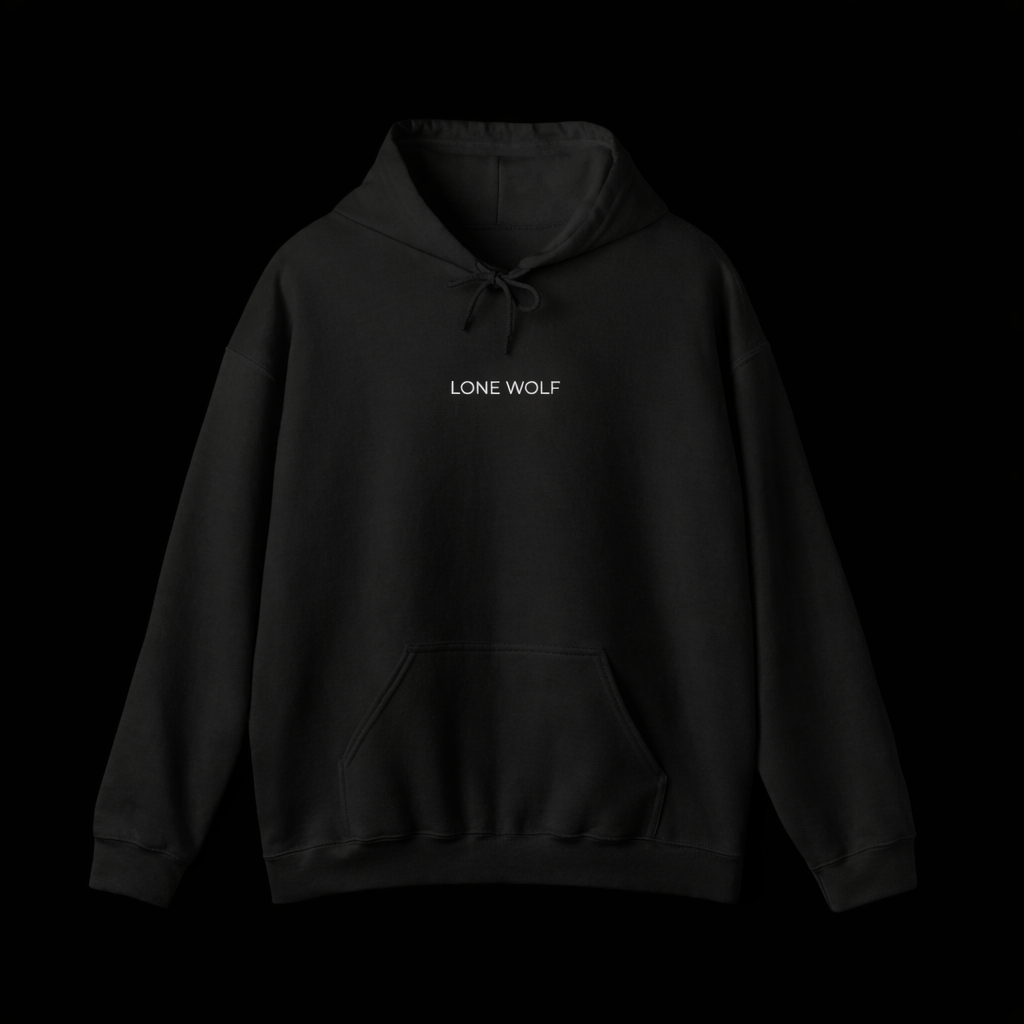 BUILT ALONE™ Hoodie — Minimal Streetwear by Lone Wolf