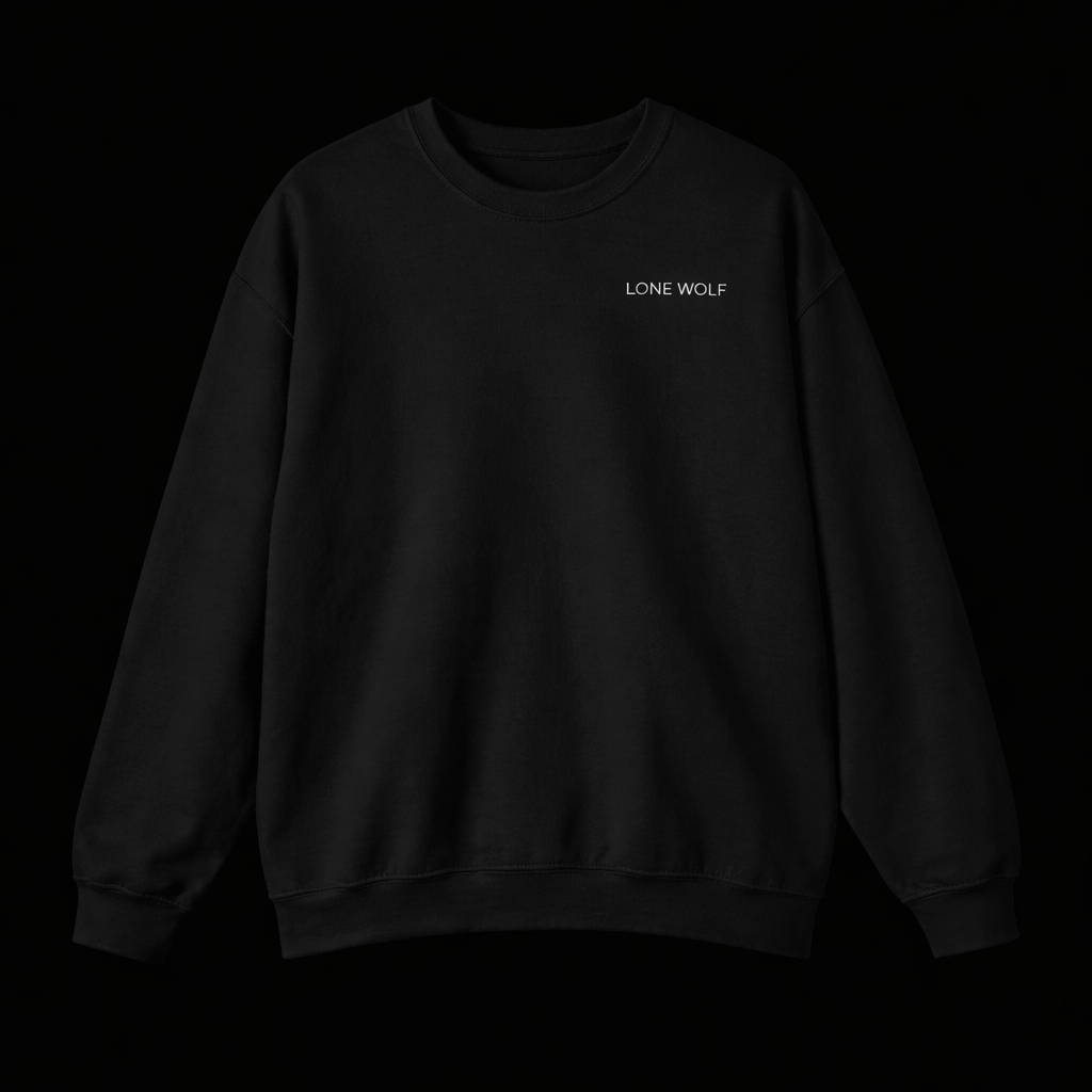 BUILT ALONE™ Essential Crewneck — Minimal Streetwear by Lone Wolf